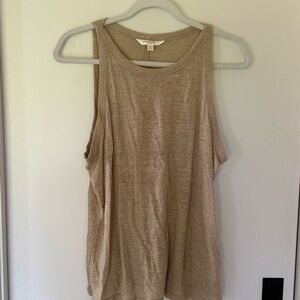 Banana Republic bronze silk linen Tank Top